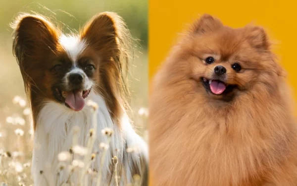 Parent breeds of Paperanian (Papillon Pomeranian Mix) - Featured Image